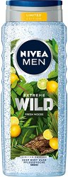 Nivea Men Extreme Wild Fresh Woods Deep Body Wash - душ гел