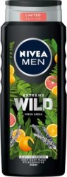 Nivea Men Extreme Wild Fresh Green Deep Body Wash - пудра