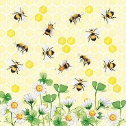 Салфетки за декупаж Ambiente Bees joy