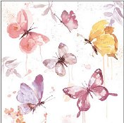 Салфетки за декупаж Ambiente Butterfly collection rose