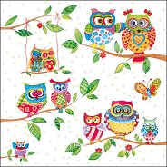 Салфетки за декупаж Ambiente Owls in summerland