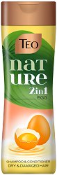 Teo Nature Egg 2 in 1 Shampoo & Conditioner - масло