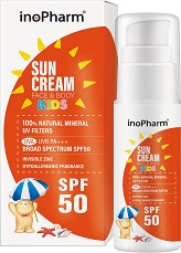InoPharm Sun Cream Face & Body Kids SPF 50 - лак