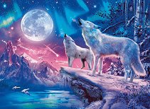 Вълци и северно сияние - пъзел