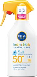 Nivea Sun Babies & Kids Sensitive Protect 5 in 1 Spray 50+ - 