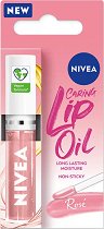 Nivea Rose Caring Lip Oil - фон дьо тен