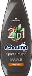 Schauma Men Sports Power 2 in 1 Shampoo - паста за зъби