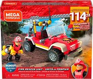 Детски конструктор Mega - Пожарникарски автомобил - играчка