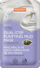 Purederm Dual-Step Purifying Mud Mask - душ гел