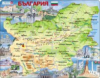 Карта на България - пъзел