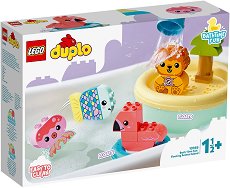 LEGO Duplo - Забавления в банята: Плаващ остров с животни - играчка