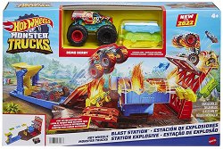 Експлозивна бензиностанция Mattel Monster Trucks - творчески комплект