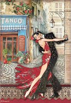 Декупажна хартия Stamperia - Танго