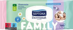 Мокри кърпички Septona Dermasoft Family - пяна