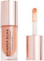 Makeup Revolution Shimmer Bomb Lip Gloss - четка