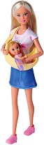 Кукла Стефи Лав Simba - Със слинг за бебе - 