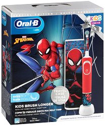 Oral-B Vitality Kids D100 Spider-man + Travel Case - пъзел