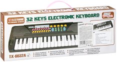 Електронен синтезатор с 32 клавиша и микрофон - кукла