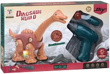 Играчка за сглобяване Dinosaur world - Динозавър брахиозавър - 
