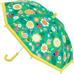 Детски чадър Djeco - Цветя и насекоми - 