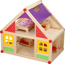 Дървена къща за кукли - Marionette - 