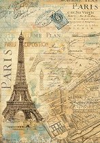 Декупажна хартия Stamperia - Париж