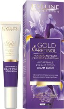Eveline Gold & Retinol Anti-Wrinkle Eye Cream-Serum - 