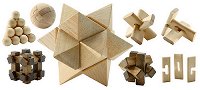 6 дървени пъзела Djeco - играчка