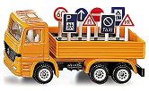 Камионче с пътни знаци - Метални играчки от серията "Super: Local community services" - играчка