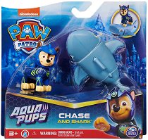 Фигурки на Чейс и акула Aqua Pups - Spin Master - играчка