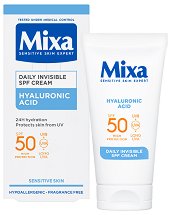 Mixa Hyaluronic Acid Daily Invisible Cream SPF 50 - 