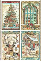 Декупажна хартия Stamperia - Коледни картички