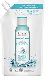 Lavera Basis Sensitiv 2 in 1 Body & Hair Wash Refil Bag - шампоан