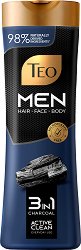 Teo Men 3 in 1 Charcoal Shampoo - 