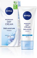 Nivea 24H Moisture Refreshing Day Cream SPF 15 - крем