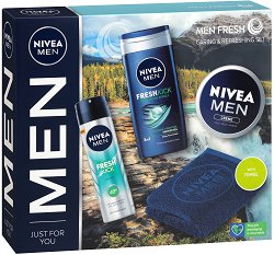 Подаръчен комплект за мъже Nivea Men Fresh - 