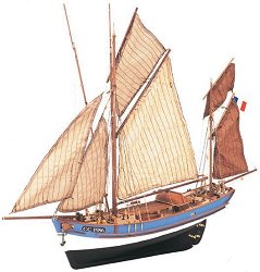 Риболовна лодка - Marie Jeanne - Сглобяем модел от дърво - макет