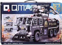 Детски конструктор полицейски камион с водно оръдие - Qman - 