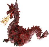 Фигурка на червен огнедишащ дракон Papo  - раница