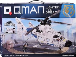 Детски конструктор патрулен хеликоптер - Qman - 