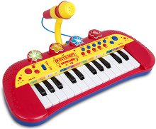 Електронен синтезатор с 24 клавиша и микрофон Bontempi - топка
