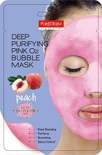 Purederm Deep Purifying Pink O2 Bubble Mask - паста за зъби