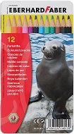 Цветни моливи - Комплект от 12 цвята в метална кутия