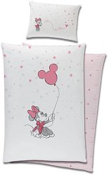 Бебешки двулицев спален комплект 2 части Sonne Minnie Mouse Love - 