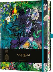 Луксозен тефтер с ластик Castelli Lily - 