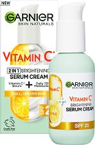 Garnier Vitamin C 2 in 1 Brightening Serum Cream SPF 25 - лосион