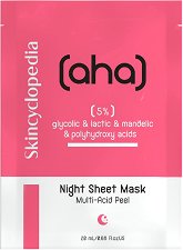 Skincyclopedia Multi-Acid Peel Night Sheet Mask - крем