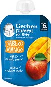 Плодов пауч с ябълка и манго Nestle Gerber Natural for Baby - 