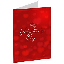 Картичка за Свети Валентин - Happy Valentine's Day - сенки