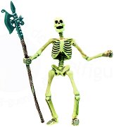 Фигурка на светещ скелет с брадва Papo - 